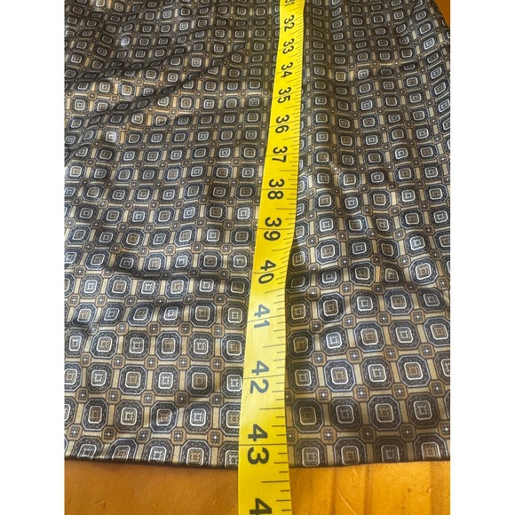 BANANA REPUBLIC Wom. Size 8 %100 Silk Geometric Print Wide Leg Palazzo Pants - Picture 7 of 11